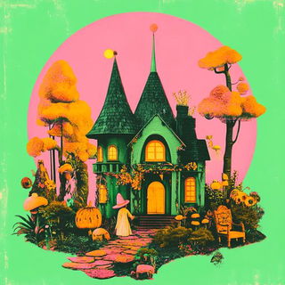 Calyx Staccato style, Midjourney V6.1: retro fairy-tale illustration
