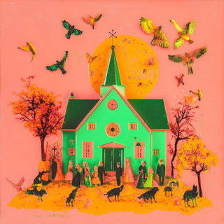 Calyx Staccato style, Midjourney V6.1: traditional folk art