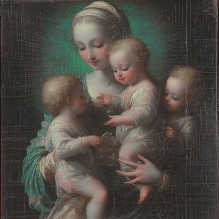 Needleweather style, Midjourney V6.1: classical 18th-century oil painting