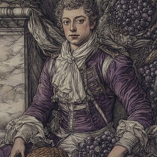 Crosshatch Baroque style, Midjourney V6.1: classical 18th-century oil painting