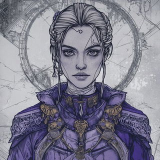 Crosshatch Baroque style, Midjourney V6.1: photographic portrait of female protagonist