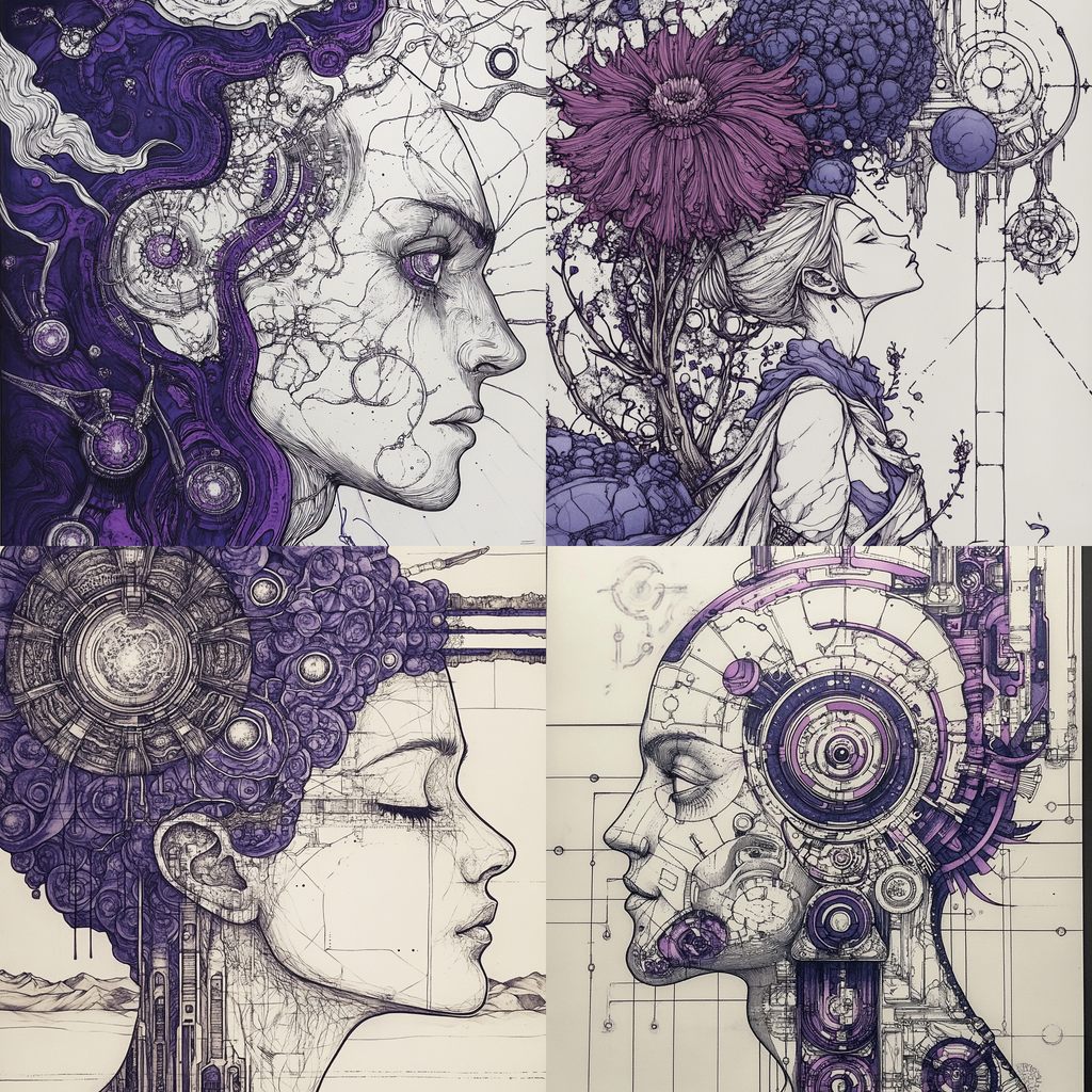Crosshatch Baroque style, Midjourney V6.1, render 1 of 4
