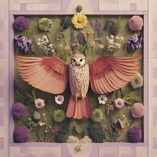 Vanishing Prism style, Midjourney V6.1: traditional folk art