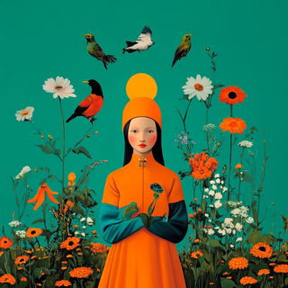 Stratacascade style, Midjourney V6.1: traditional folk art