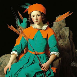 Stratacascade style, Midjourney V6.1: classical 18th-century oil painting