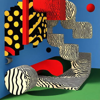 Crowscar Operatic style, Midjourney V6.1: abstract 3D render