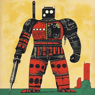 Crowscar Operatic style, Midjourney V6.1: concept art character design of retropunk steam knight