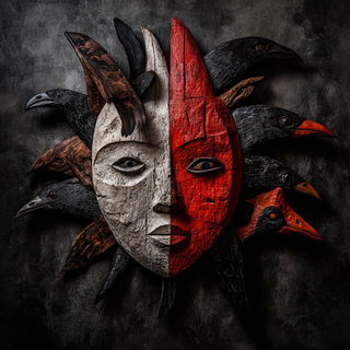 Chromafrontier style, Midjourney V6.1: traditional folk art