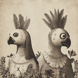 Ornamentanime style, Midjourney V6.1: traditional folk art