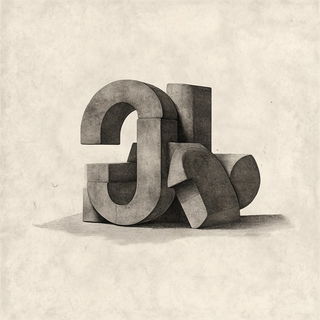 Ornamentanime style, Midjourney V6.1: typographic composition with large letters