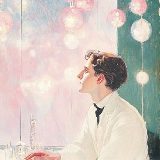 Pastel Fableline style, Midjourney V6.1: editorial illustration for popular scientific magazine cover