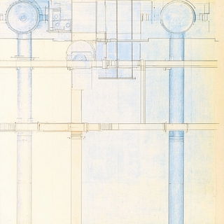 Pastel Fableline style, Midjourney V6.1: technical infrastructure blueprint schematics