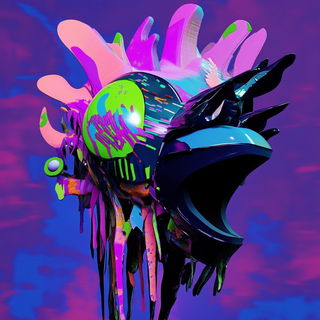 Ruinbraid style, Midjourney V6.1: abstract 3D render