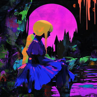 Ruinbraid style, Midjourney V6.1: retro fairy-tale illustration