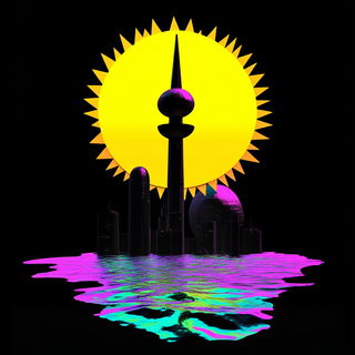 Ruinbraid style, Midjourney V6.1: bold minimalist logo design for Istanbul city municipal services