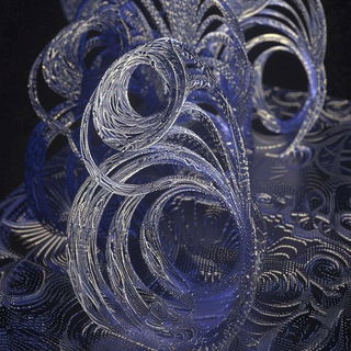 Vesperquay style, Midjourney V6.1: abstract 3D render