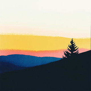Studio Kera Volt style, Midjourney V6.1: realistic landscape photograph of quiet dawn