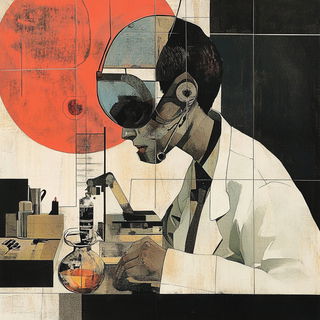 Celshibui style, Midjourney V6.1: editorial illustration for popular scientific magazine cover