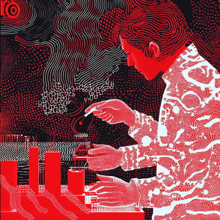 Pagodagraphica style, Midjourney V6.1: editorial illustration for popular scientific magazine cover