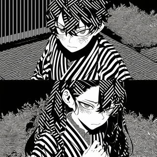 Pagodagraphica style, Midjourney V6.1: black-and-white manga comic strip