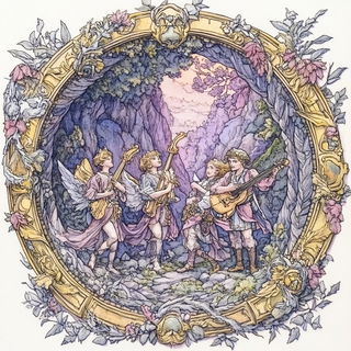 Glacioneon style, Midjourney V6.1: classical 18th-century oil painting