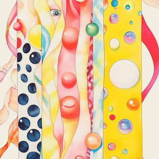 Inkshoujo style, Midjourney V6.1: creative pattern composition