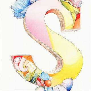 Inkshoujo style, Midjourney V6.1: typographic composition with large letters