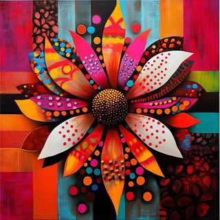 Balloonsamba style, Midjourney V6.1: creative pattern composition