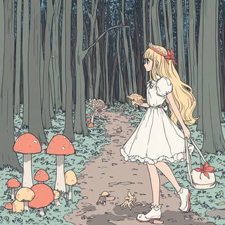 Raven Crucible style, Midjourney V6.1: retro fairy-tale illustration