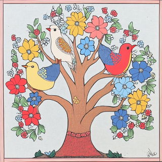 Raven Crucible style, Midjourney V6.1: traditional folk art