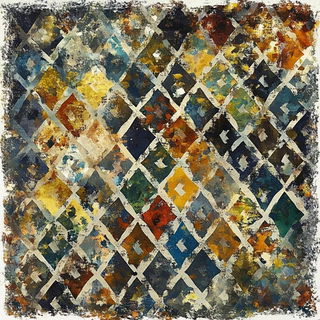Lakeside Joinery style, Midjourney V6.1: creative pattern composition