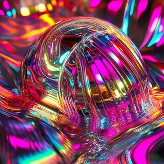 Clifforia style, Midjourney V6.1: abstract 3D render