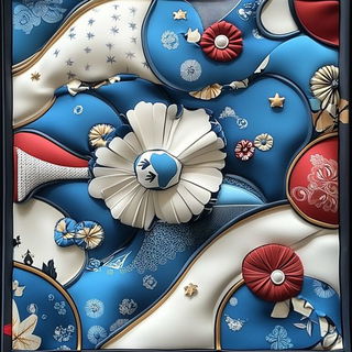 Punchline Prairie style, Midjourney V6.1: creative pattern composition
