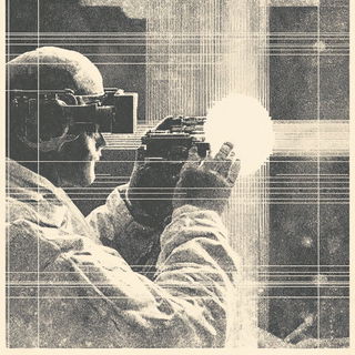 Neonopalism style, Midjourney V6.1: editorial illustration for popular scientific magazine cover