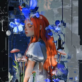 Glazefolk style, Midjourney V6.1: retro fairy-tale illustration