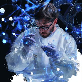 Glazefolk style, Midjourney V6.1: editorial illustration for popular scientific magazine cover