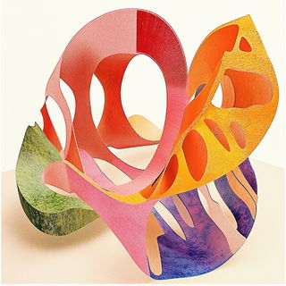 Umber Isobarism style, Midjourney V6.1: abstract 3D render