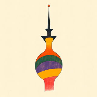 Umber Isobarism style, Midjourney V6.1: bold minimalist logo design for Istanbul city municipal services