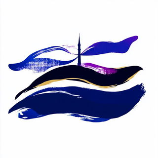 Coralwind Ideogram style, Midjourney V6.1: bold minimalist logo design for Istanbul city municipal services
