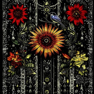 Sunward Solitude style, Midjourney V6.1: traditional folk art