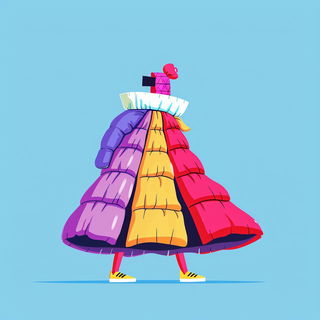 Chromatic Actionist Print style, Midjourney V6.1: haute-couture fashion outfit