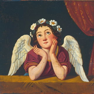 Chromatic Actionist Print style, Midjourney V6.1: classical 18th-century oil painting