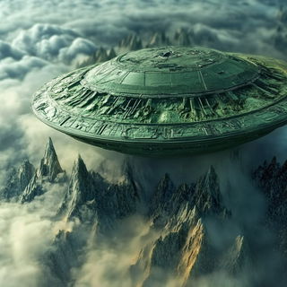 Gutterlight Monument style, Midjourney V6.1: cinematic shot from sci-fi movie