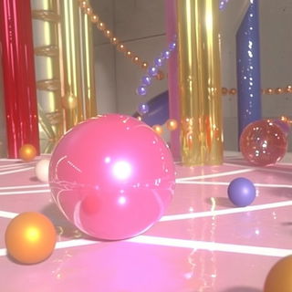 Ruinstair Inklands style, Midjourney V6.1: abstract 3D render