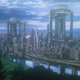 Ruinstair Inklands style, Midjourney V6.1: megacity with futuristic bioarchitecture