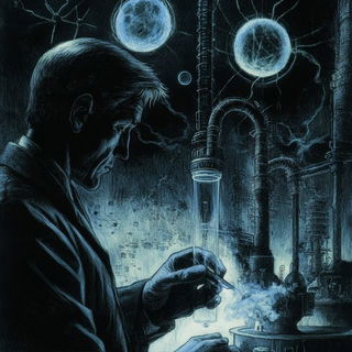 Tungstenfilm style, Midjourney V6.1: editorial illustration for popular scientific magazine cover