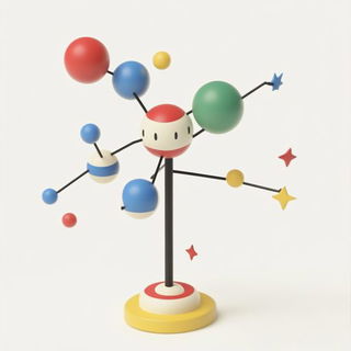 Balloonvale Gouache style, Midjourney V6.1: abstract 3D render