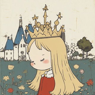 Balloonvale Gouache style, Midjourney V6.1: retro fairy-tale illustration