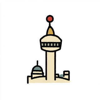 Balloonvale Gouache style, Midjourney V6.1: bold minimalist logo design for Istanbul city municipal services
