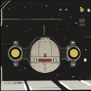 Balloonvale Gouache style, Midjourney V6.1: cinematic shot from sci-fi movie